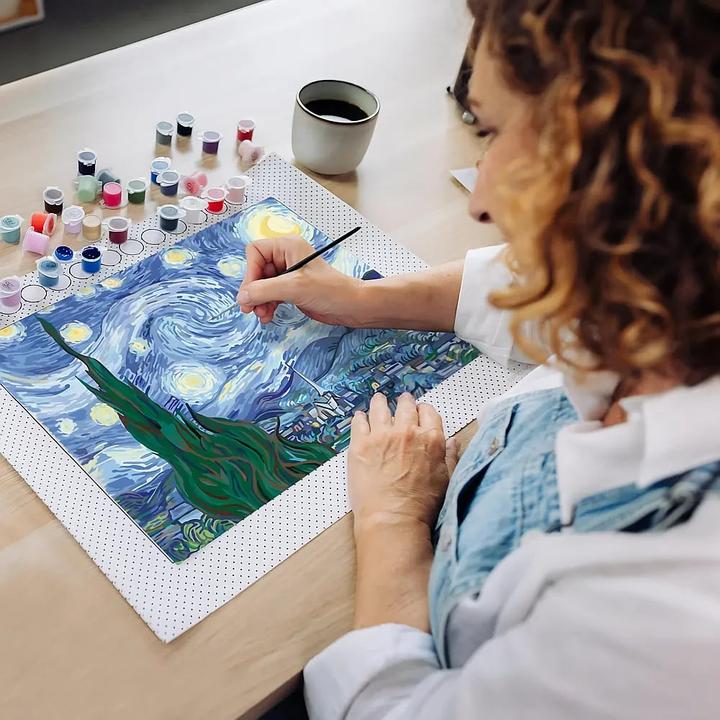 Productafbeelding Ravensburger CreArt - Schilderen op nummer ART Collectie: Sterrennacht (Van Gogh)