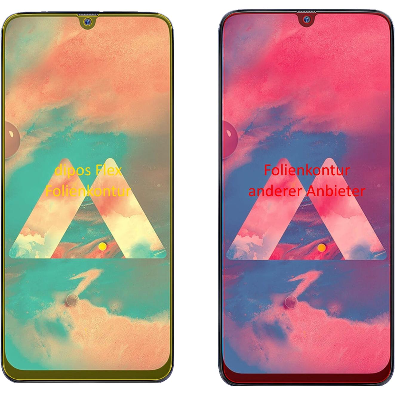 Thumbnail - Dipos Displayschutzfolie Full-Cover 3D (3 Stück, Samsung Galaxy M30), Smartphone Schutzfolie, Transparent