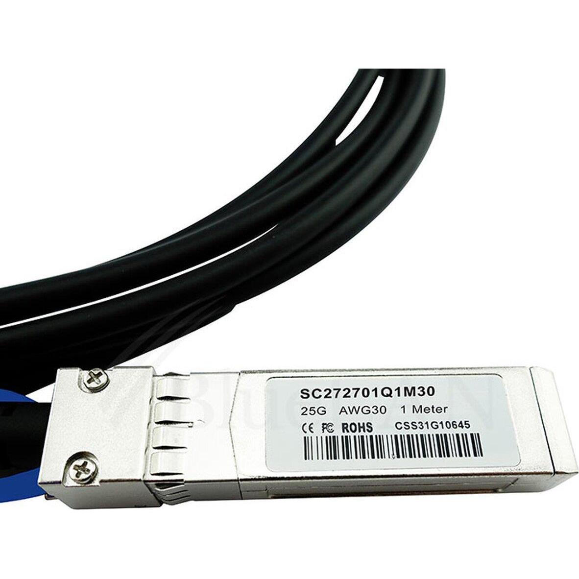 Thumbnail - CBO IBM SFP28-DAC-1M kompatibles BlueLAN DAC SFP28 SC272701Q1M30, Transceiver, Schwarz