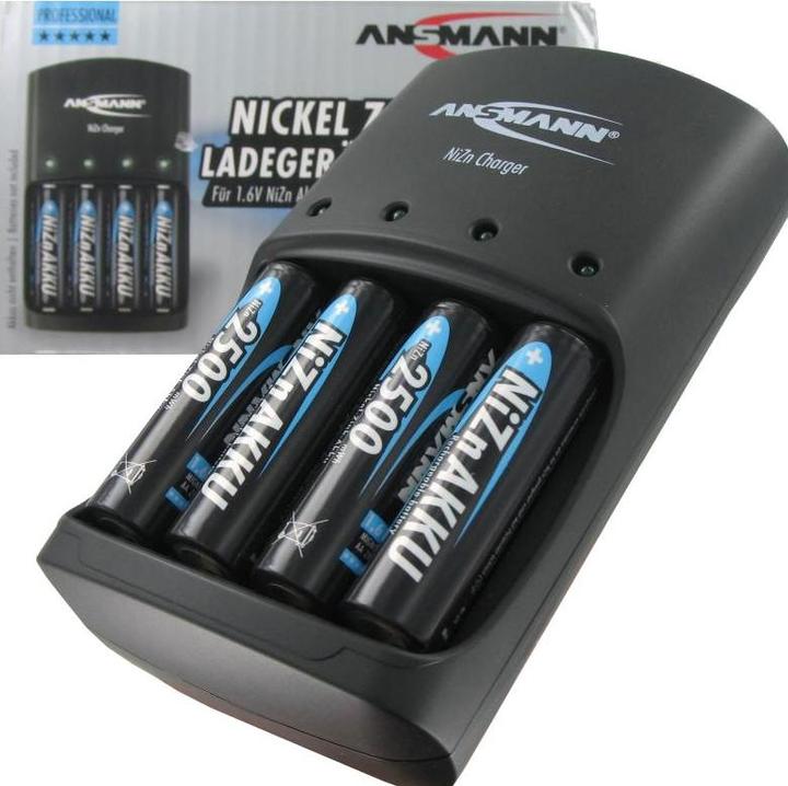 Immagine prodotto Ansmann NiZn-Charger (1 pz., AA / LR6 / LR06 / Mignon / R6 / R14505, AAA / LR03 / Micro / R03 / AM4 / MN2400 / KR03, Caricabatterie senza batteria)