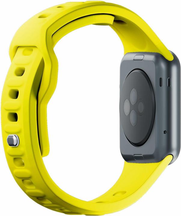Produktbild 3MK Silicone Watch Strap żółty/yellow dla Apple Watch 38/40/41mm (Edelstahl, Silicone)