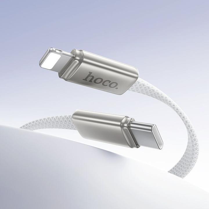 Produktbild Hoco Cable Flat Cable USB C to Lightning PD 30W 1 m X125 white (1 m, 30 W)