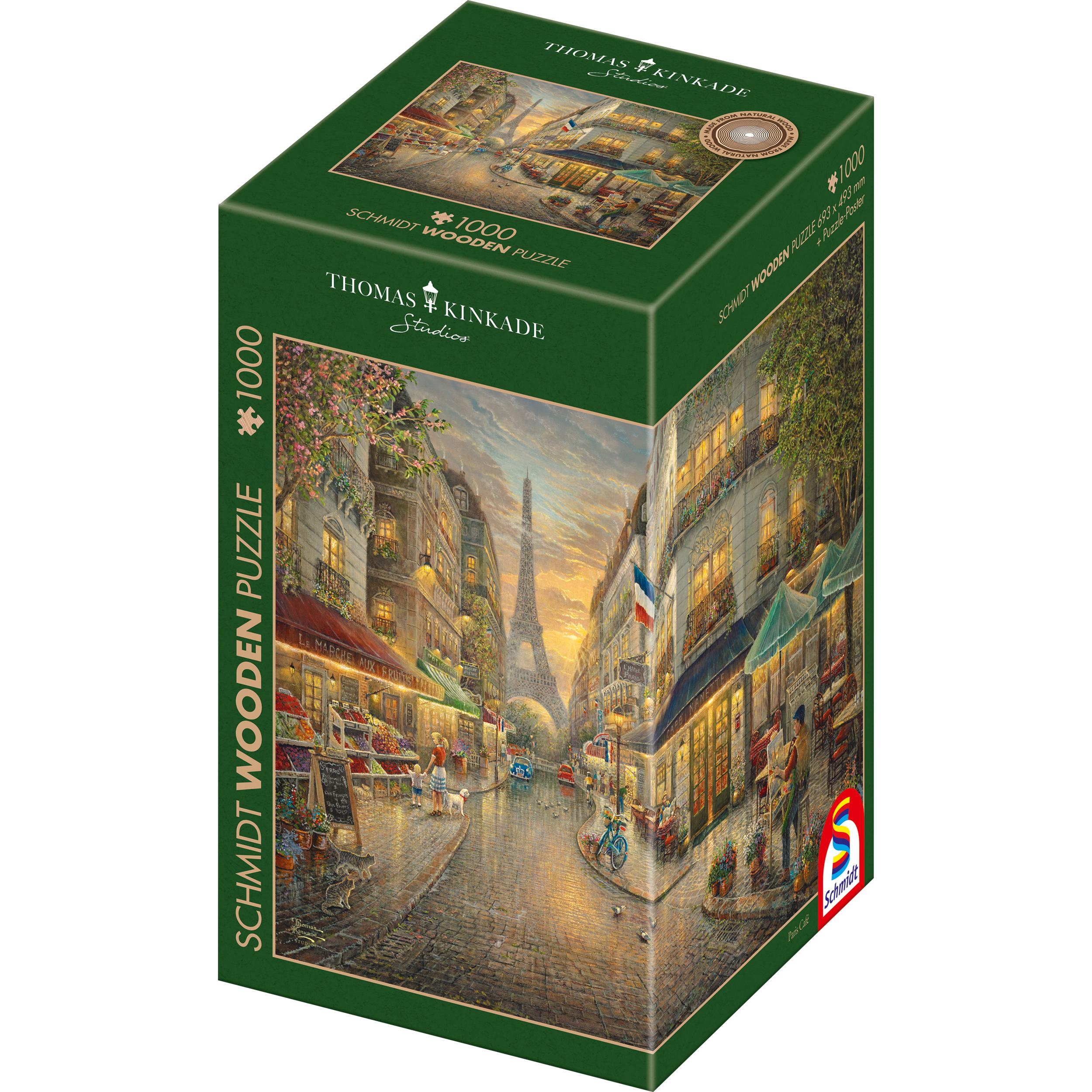 Schmidt Spiele Holzpuzzle, Paris Café 1000 Teile (1000 Teile)