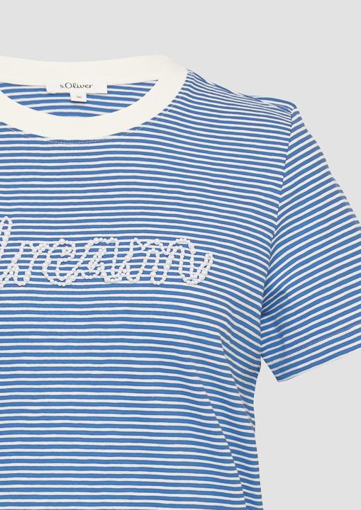 Produktbild S.Oliver T-Shirt Streifenshirt mit Schmuckperlen (38)
