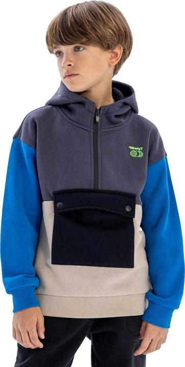 Produktbild Minoti Kapuzenpullover Jungen mit halbem Reissverschluss (110)