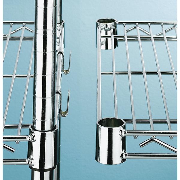 Actual product image Seco Steel wire mesh shelf, chrome plated
