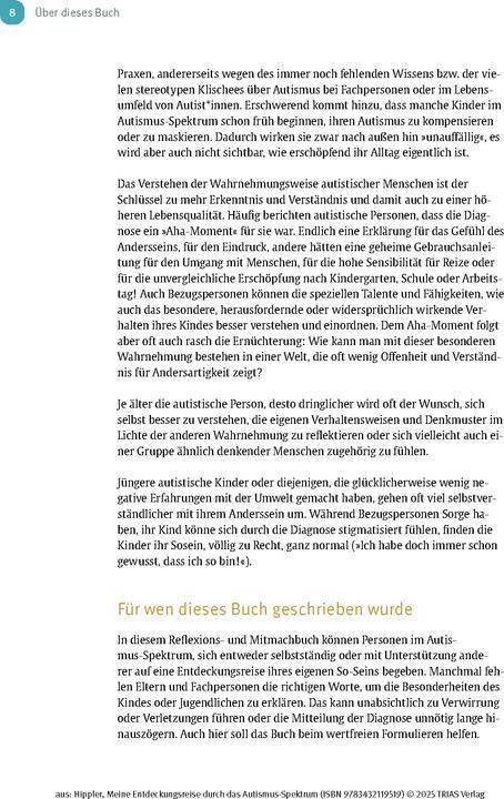 Produktbild Meine Entdeckungsreise durch das Autismus-Spektrum (Kathrin Hippler, Deutsch)