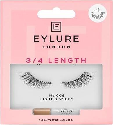 Eylure Length False Eyelashes 009 Black 1 Pair (Artificial eyelashes)