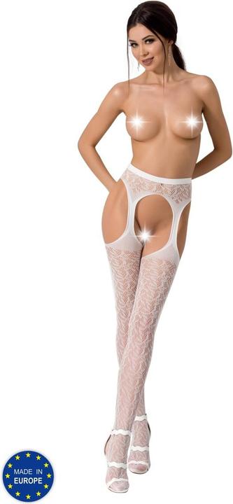 Produktbild Passion Strumpfhose ouvert in weiss (One Size)