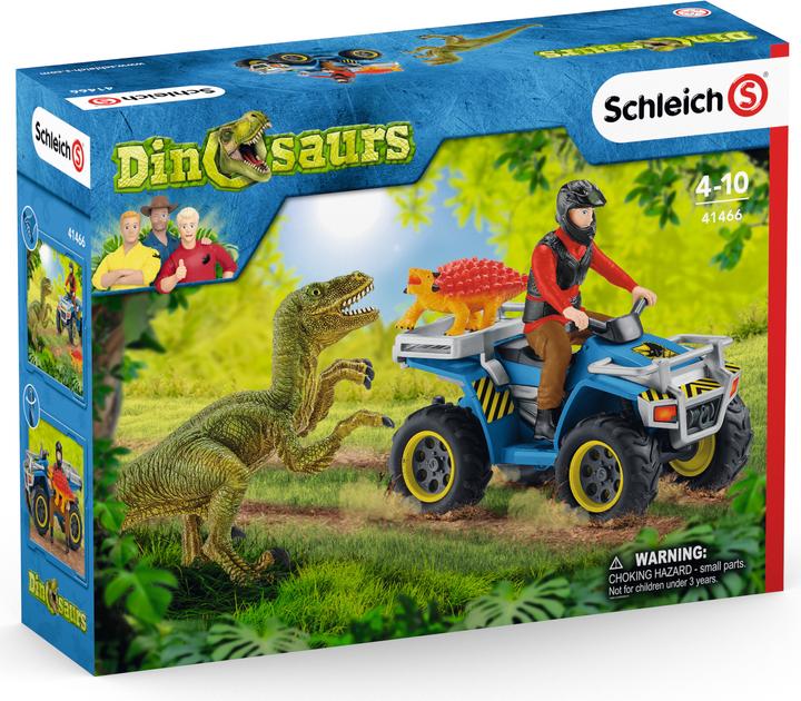 Produktbild Schleich Flug des Velociraptor auf Quad
