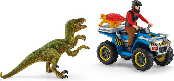 Produktbild Schleich Flug des Velociraptor auf Quad