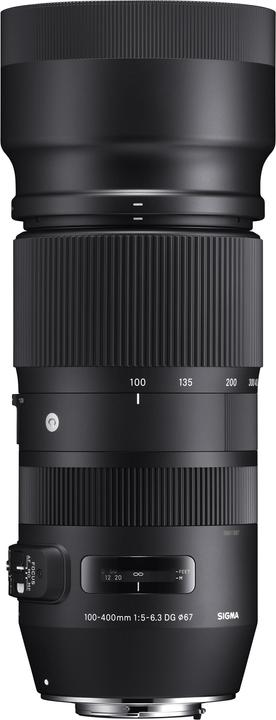 Sigma 100-400mm F5,0-6,3 DG OS HSM (C), Nikon F (Nikon F, Vollformat, APS-C / DX)