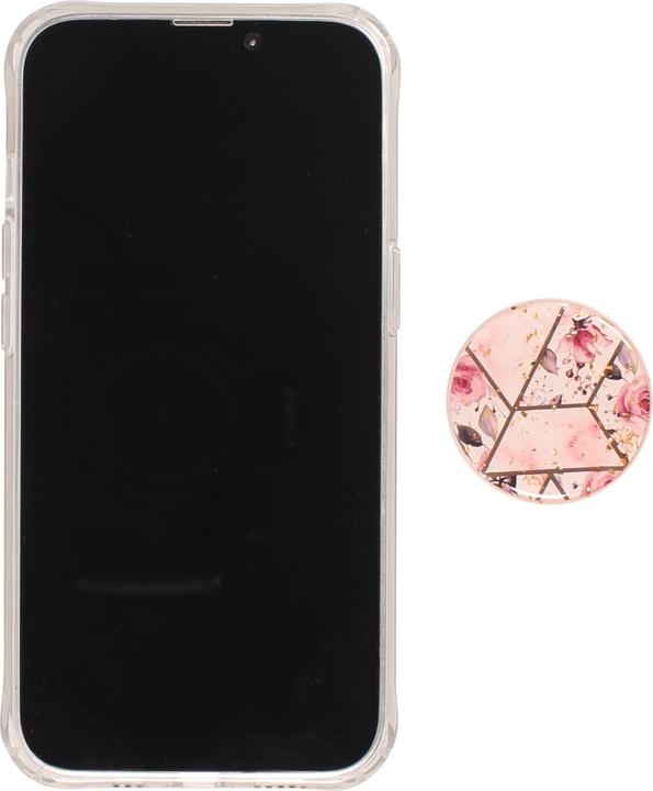 Image du produit PhoneLook Coque Silicone Gel stripes géométriques avec support de doigt à 3 positions s (Apple iPhone 13 Pro)