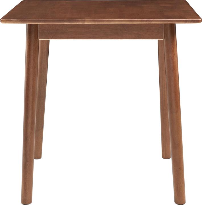 Produktbild En.Casa Esstisch Klijori für 2 Personen 75x75x74 cm Holz Walnussoptik