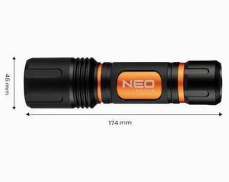 Actual product image Neo Flashlight Battery powered flashlight 6xAA 1500 lm CREE XHP50.2 LED (18.40 cm, 1500 lm)
