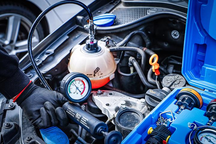 Immagine prodotto BGS Set per test pressione sistemi di raffreddamento incl. strumenti di riempimento 28 pz.