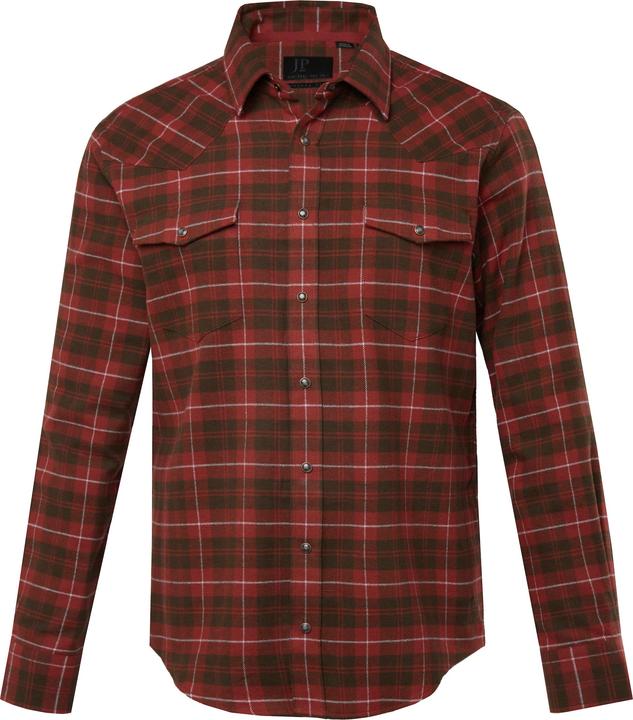 Produktbild JP1880 JP 1880 Karo-Flanellhemd, Kentkragen, Modern Fit (5XL)