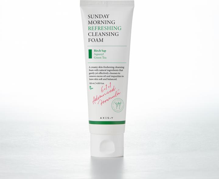 Actual product image Axis-Y 6+1+1 - Sunday Morning Refreshing Cleansing Foam (Facial cleansing wipes, 120 ml)