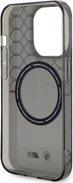 Actual product image BMW BMHMP13LHGPK iPhone 13 Pro / 13 6.1" szary/grey Pattern MagSafe (Apple iPhone 13 Pro)