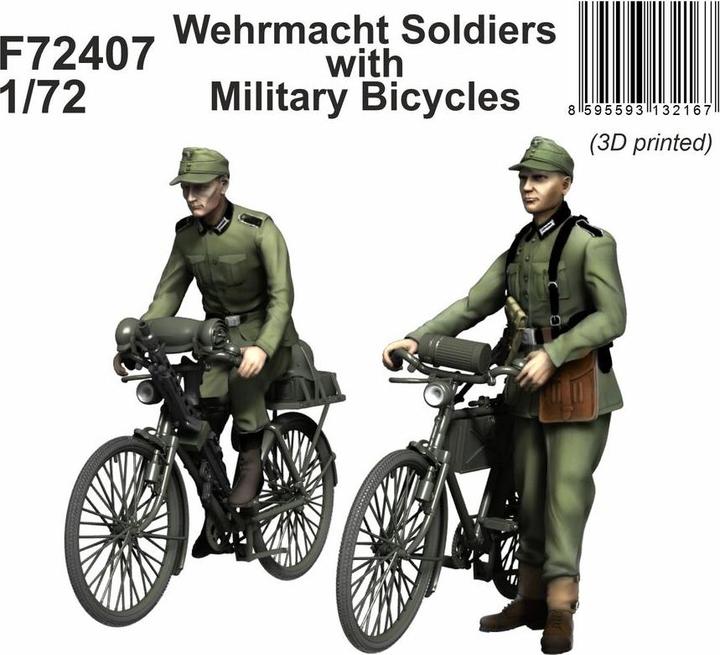 Actual product image CMK Wehrmacht Soldiers with Military Bicycles
