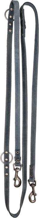 Spotted Pro Spotted! Pro Leder Trainingsleine Grau 2x250cm (Agility)