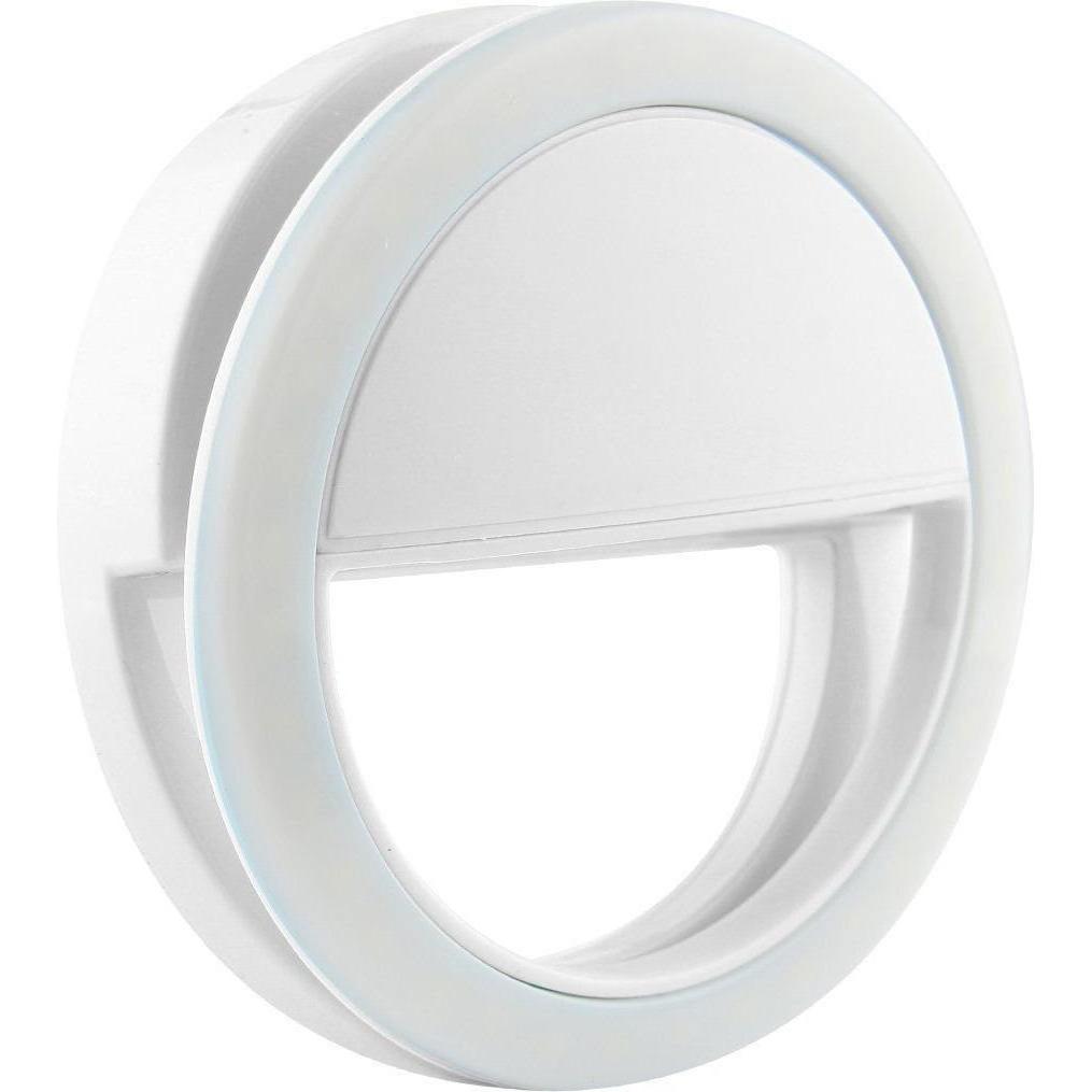 JTI Universelle Selfie-Lampe/Ring mit verschiedenen Lichtmodi - Weiss, Weiteres Smartphone Zubehör, Weiss