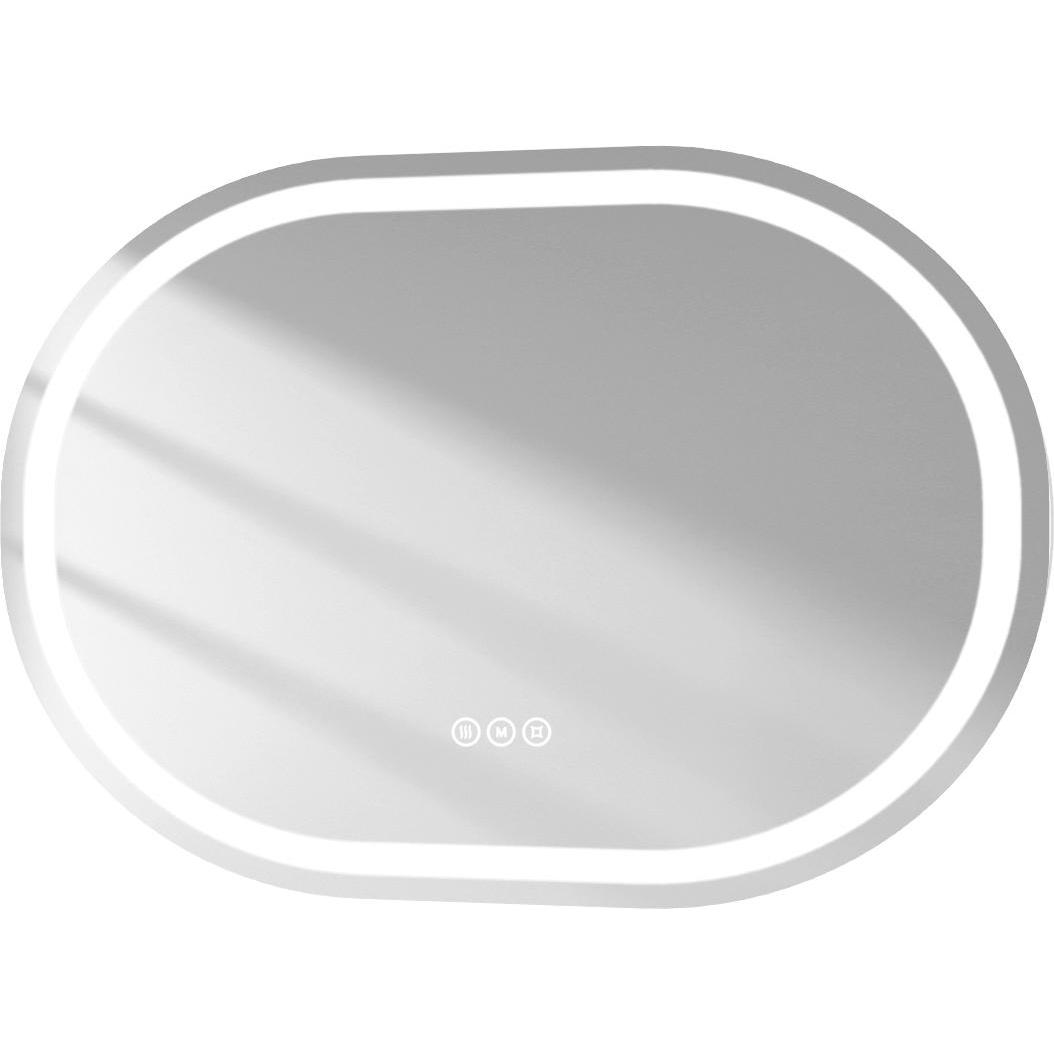 Emke, Spiegelschrank, Badspiegel mit Beleuchtung Φ60cm,Beschlagfrei, 3 Farbtemperaturen(3000K-6500K) und dimmbaren