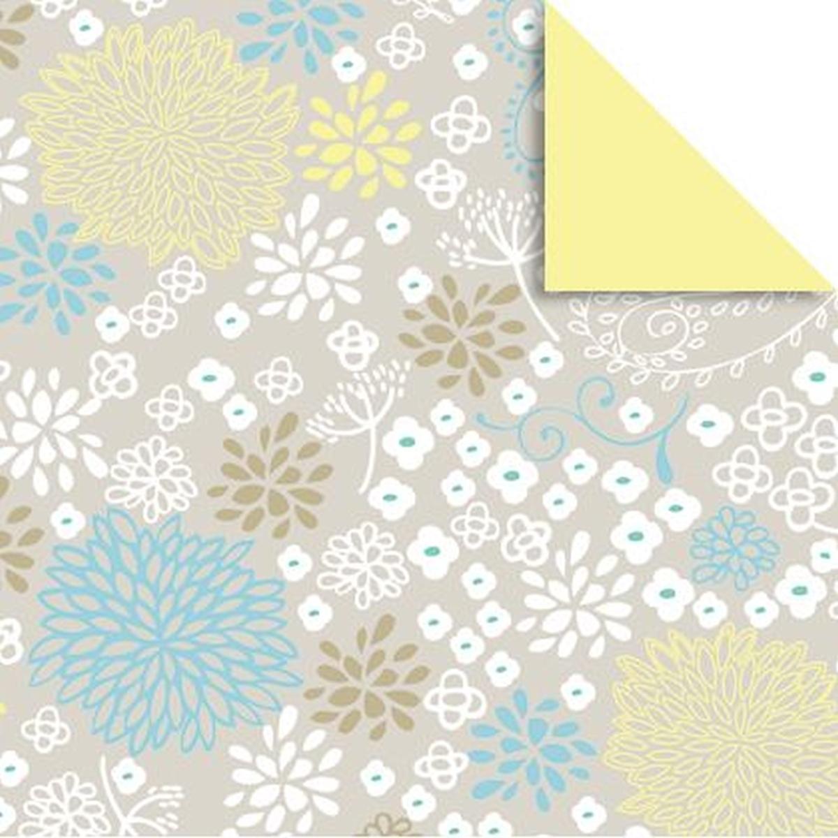 Ursus, Bastelpapier, Faltblätter Florentine Chrysanthemen 80g/qm 15x15cm VE=65 Blatt Motiv 03 (80 g/m², 1 x)