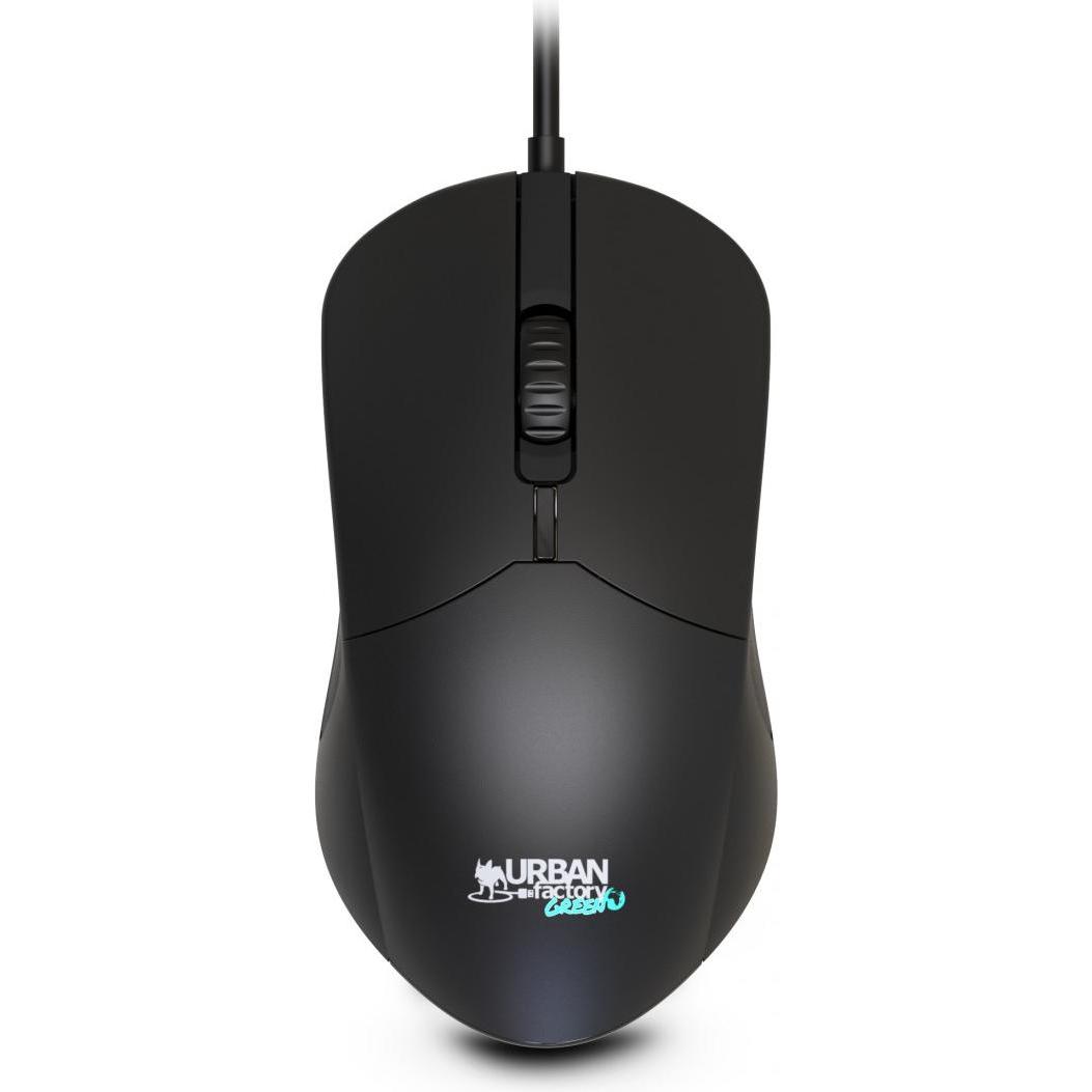 Urban Factory Souris filaire Eco-conçue (Kabelgebunden), Maus, Schwarz