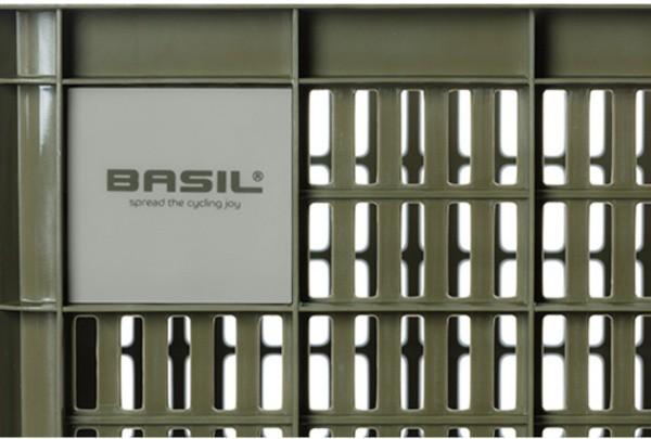 Immagine prodotto Basil Cassetta per biciclette L, 40L, plastica riciclata, verde muschio (40 l)