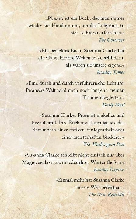 Produktbild Piranesi (Deutsch, Susanna Clarke, 2022)