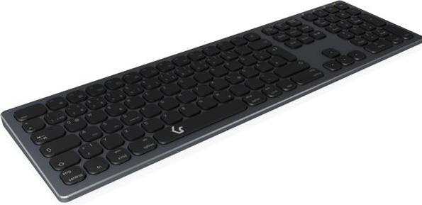 Actual product image KeySonic Full-Size Aluminum Keyboard, Bluetooth® & RF, for Win & macOS (DE, Wireless)