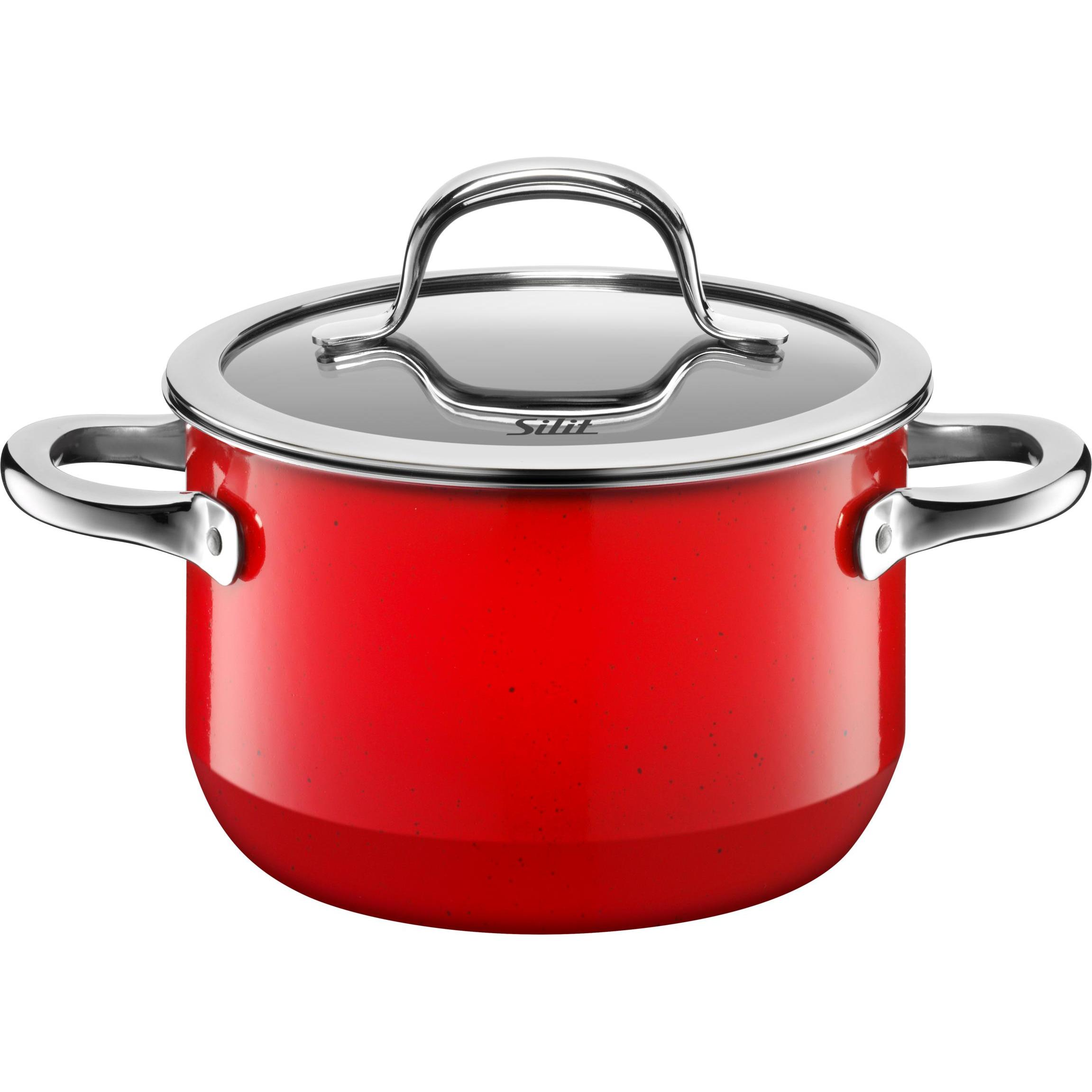 Silit m.D.16cm Passion Red, Pfanne + Kochtopf, Rot