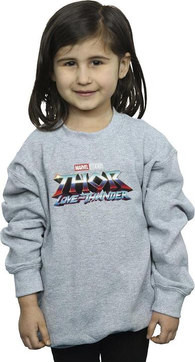 Produktbild Thor Love And Thunder Logo Sweatshirt Mädchen (128)
