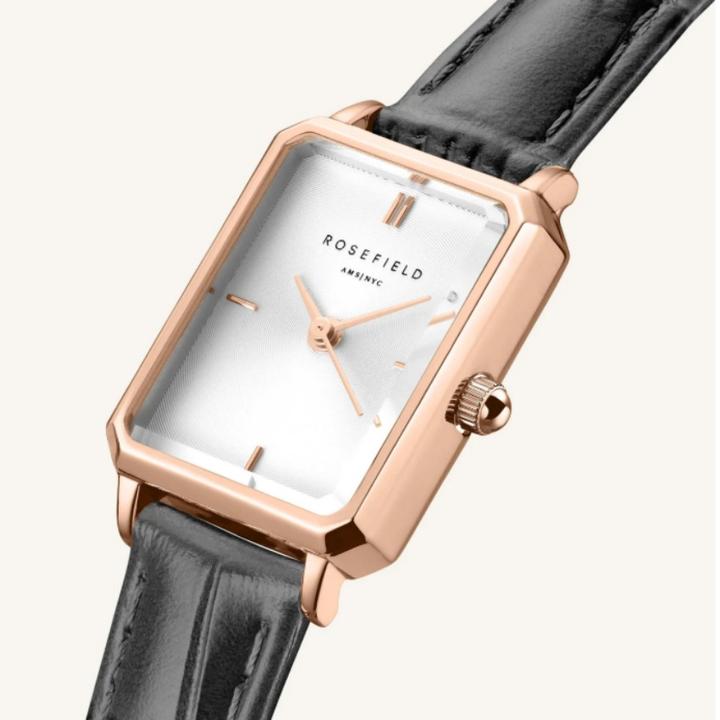 Image du produit Rosefield Montre Octagon XS White Grey Leather Rose Gold (Montre analogique, 19.50 mm)