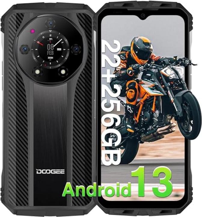 Produktbild Doogee S110 -puhelin, 256/12 Gt, musta (256 GB, Schwarz)