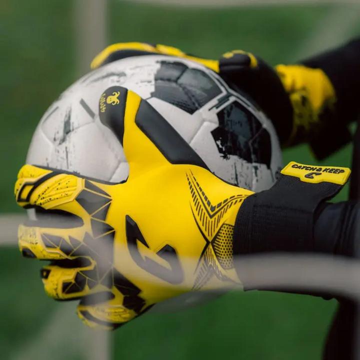 Produktbild Catch & Keep Fussballhandschuhe Pulse X Yellow Gr. 11 Torwart Goalie Handschuhe (11)