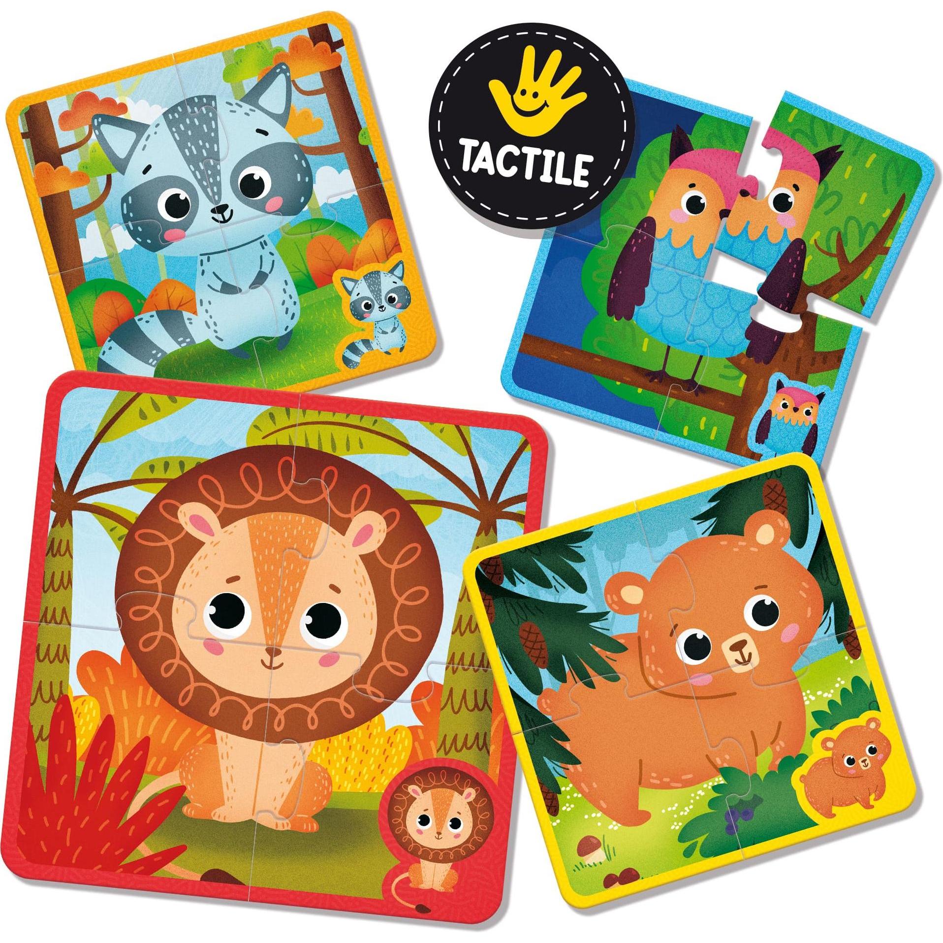 Thumbnail - Lisciani Montessori Baby Touch Puzzle pudełko 92680 (4 Teile)