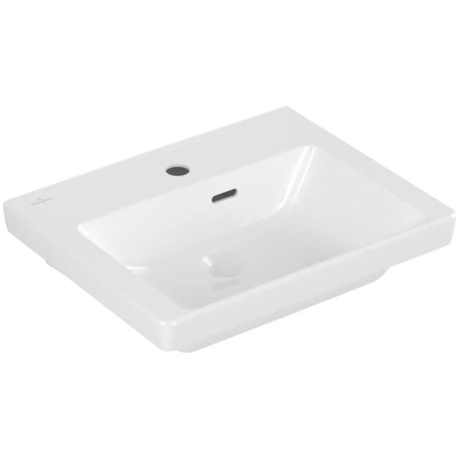 Villeroy & Boch, Waschbecken, V&B Handwaschbecken SUBWAY 3.0 500x400mm m ÜL mit HL we C+ (400 mm, 500 mm)