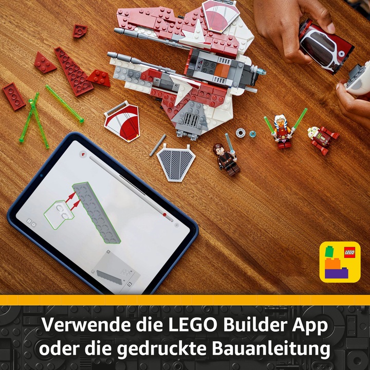 Actual product image LEGO Ahsokas Jedi Interceptor (75401, LEGO Star Wars)