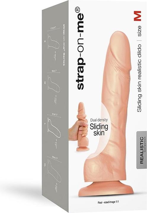 Actual product image Strap-on-me Sliding Skin Realistic Dildo Flesh M