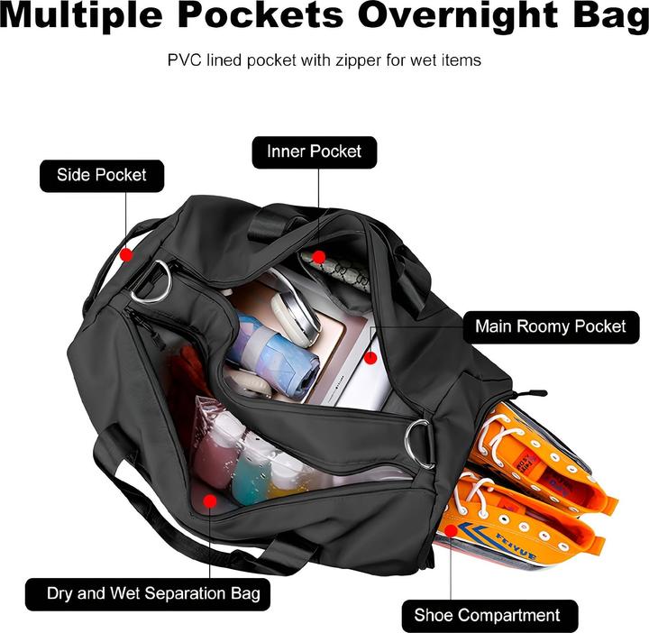 Actual product image Only-Bags.Store 1 Stück grosse Kapazität Gepäck Tasche für Outdoor-Reisen, multifunktionale Tasche, täglichen Sport