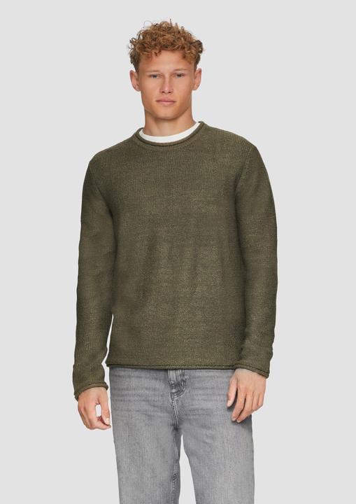 Actual product image s.Oliver Strickpullover Strickpullover mit Rollkante (XL)