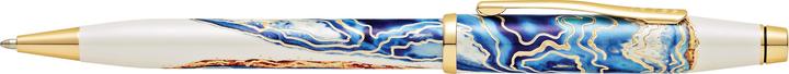 Productafbeelding Cross Twist action biros Wanderlust Malta geschenkverpakking (Wit, Blauw, 1 x)