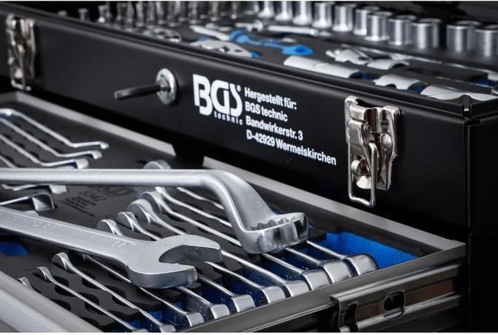 Immagine prodotto BGS Valigetta utensili in metallo 3 cassetti con 143 utensili