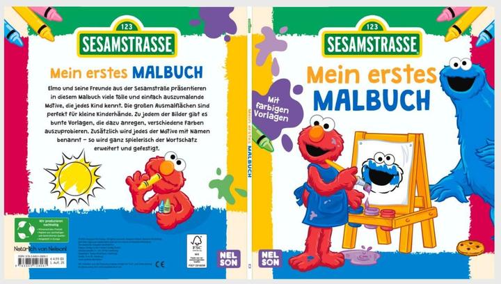 Actual product image Sesame Street: My first colouring book