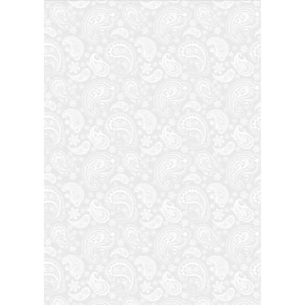 Thumbnail - Heyda, Bastelpapier, Transparent-Papier A4 115g/qm Paisley weiss (115 g/m², 1 x)