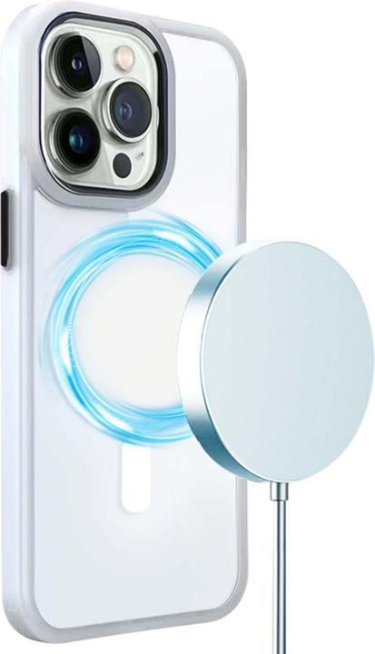 Produktbild Jaym Coque Bumper Compatible Magsafe Pour Iphone 16 Pro - Blanc - ® (Apple iPhone 16 Pro)