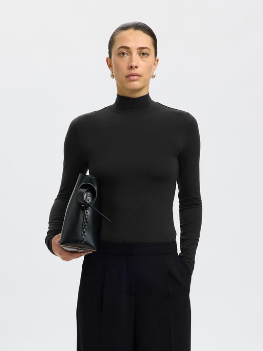 Actual product image Selected Basic high neck top with long sleeves (XS)