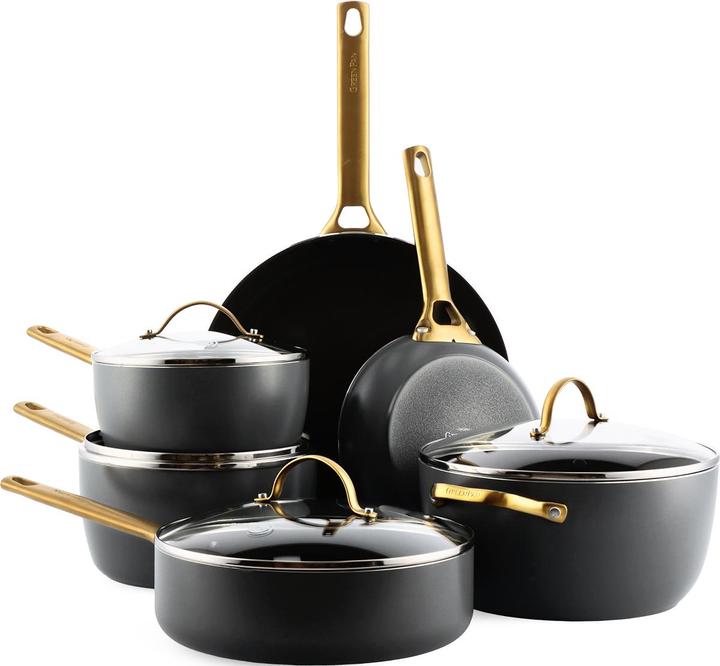 Actual product image Greenpan Pan (Frying pan, Pan set + pot set, Aluminium, 28 x 36.50 cm)